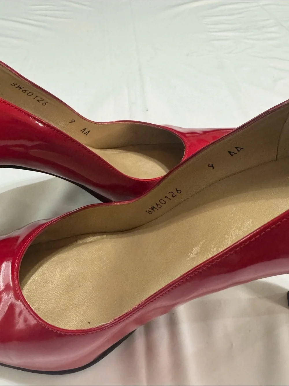 Vintage Stuart Weitzman Red Patent Pointed-Toe Stilettos size 9AA